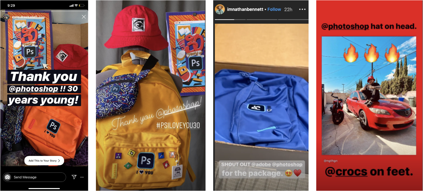 Interactive experience screenshot from January 2021